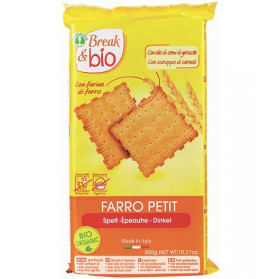 Break & Bio Biscotti Farro Petit 100% 300 g Senza Uova