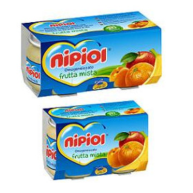 Nipiol Omogeneizzato Frutta Mista 80 g 2 Pezzi