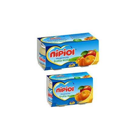 Nipiol Omogeneizzato Frutta Mista 80 g 2 Pezzi