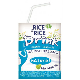 Rice&rice Bevanda Di Riso Al Naturale Con Cannuccia 200 ml