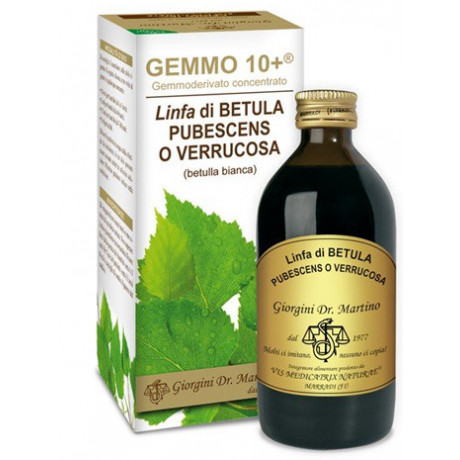 Betulla B Linfa 200 ml Liquido Analcoolico Gemmo 10+