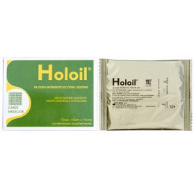 Holoil Medicazione Garza 10x10cm 10 Pezzi