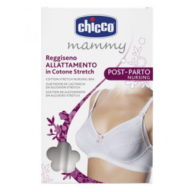 Chicco Mammy Reggiseno Cotone Allattamento Bianco 3c