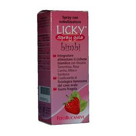 Licky Spray Bambini Gola Fragola 30 ml