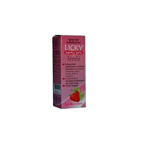 Licky Spray Bambini Gola Fragola 30 ml