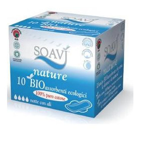 Soavi Nature Bioassorbenti Ali Notte 10 Pezzi