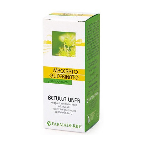 Farmaderbe Betulla Linfa Macerato Glicerinato 50 ml