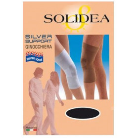 Ginocchiera Supporto Colore Nero Silver Misura Media