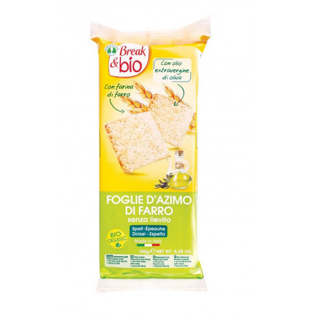 Break & Bio Foglie D'azimo Di Farro 150 g Senza Lievito