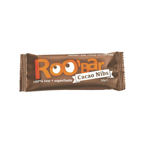 Roo'bar Barretta 100% Cruda Cacao Bio 30 g