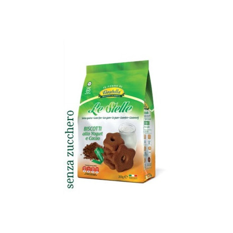 Farabella Biscotti Le Stelle Allo Yogurt E Cacao Senza Zucchero 300 g