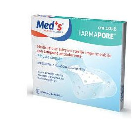 Meds Pore Medicazione In Poliuretano Adesiva Impermeabile 10x12cm 5 Pezzi