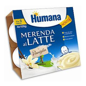 Humana Merenda Vaniglia 4 X 100 g