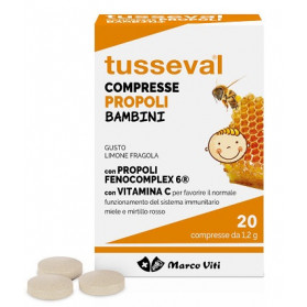 Tusseval Gola Propoli Limone E Fragola 20 Compresse