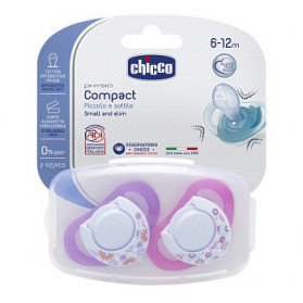 Chicco Succhietto Compact Girl S6-16 Mesi 2 Pezzi