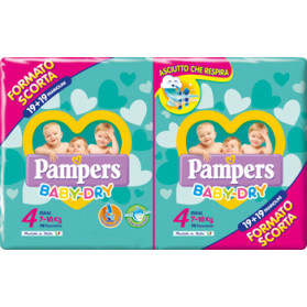 Pampers Baby-dry Duo Dwct Maxi 38 Pezzi