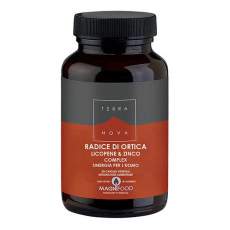 Terranova Radice Ortica Licopene Zinco Sinergia Uomo 50 Capsule