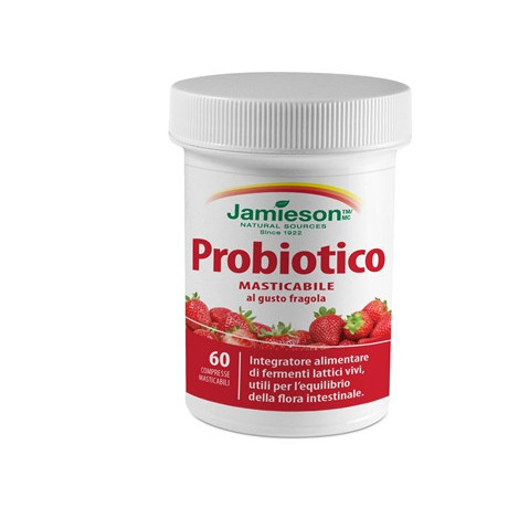 Jamieson Probiotico Masticabile Gusto Fragola 60 Compresse