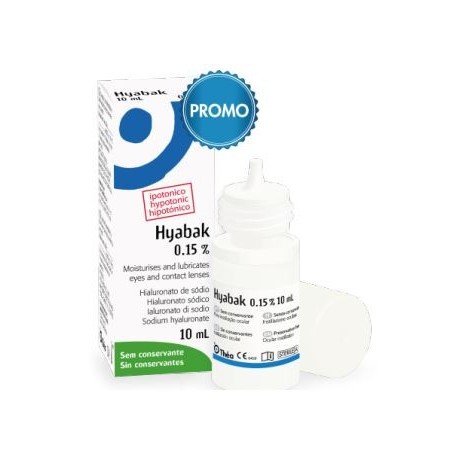 Hyabak Protector Soluzione Oftalmica Sodio Ialuronato 0,15% Flacone 10ml