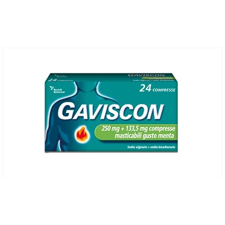 Gaviscon 24 Compresse Ment250+133,5mg