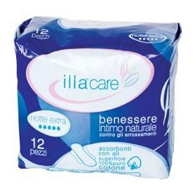 Illa Care Assorbente Notte Extra 12 Pezzi