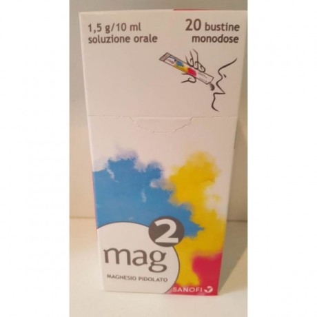 Mag 2 Uso Orale Soluzione 20 Bustine 1,5g/10ml