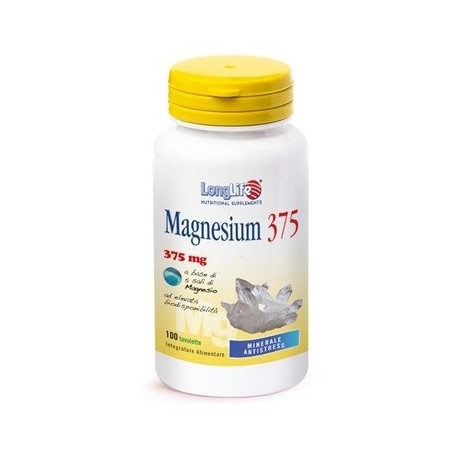Longlife Magnesium 375 mg 100 Tavolette
