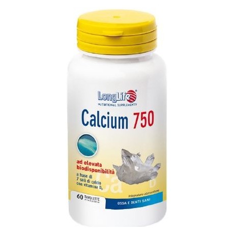 Longlife Calcium 750 mg 60 Tavolette