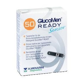 Strisce Misurazione Glicemia Glucomen Ready Sensor 50 Pezzi