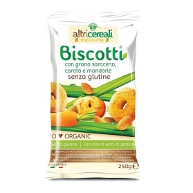 Altricereali Biscotti Di Grano Saraceno Con Carota E Mandorle Bio 250 g