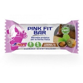 Proaction Pink Fit Barretta Proteica Per La Forma Fisica Alla Crema Di Nocciole 30 g