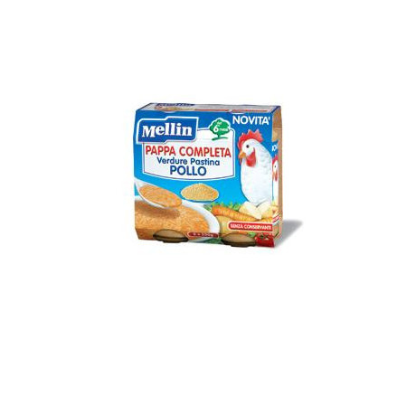 Mellin Pappa Completa Pollo 250 g 2 Pezzi