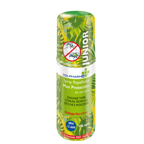 Colpharma Spray Repellente Max Protectio Junior Deet 19,50 100 ml