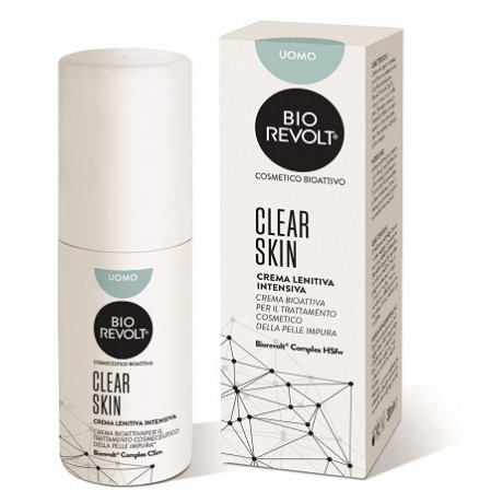 Biorevolt Rx Clear Skin Uomo Crema Lenitiva Intensiva Bioattiva Per Pelle Impura 30 ml