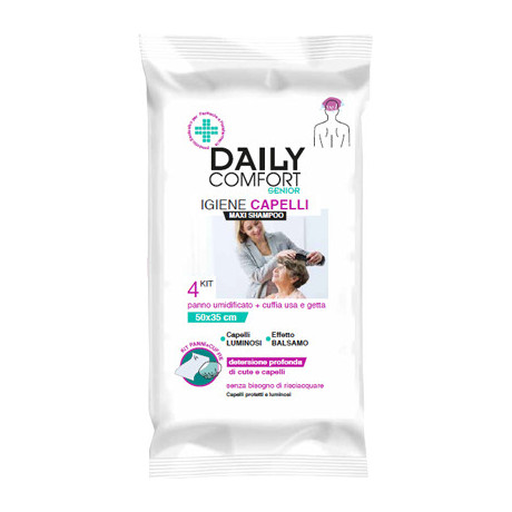 Daily Comfort Senior Panni Shampoo 4 Pezzi