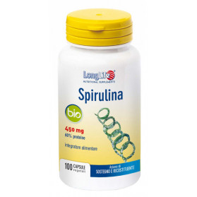 Longlife Spirulina Bio 450mg 100 Capsule Vegetali