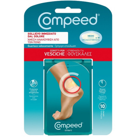 Compeed Cerotto Vesciche Medio 10 Pezzi