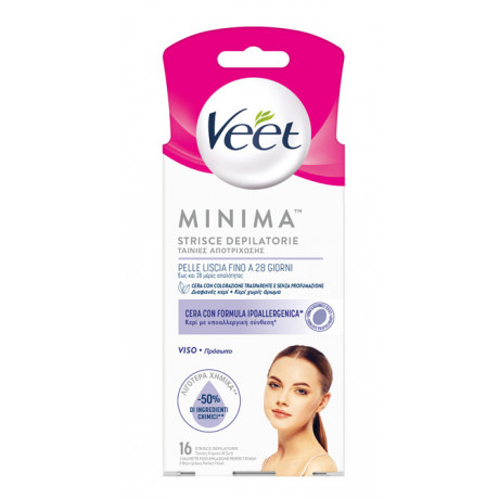 Veet Strisce Viso Ipoall 16pz