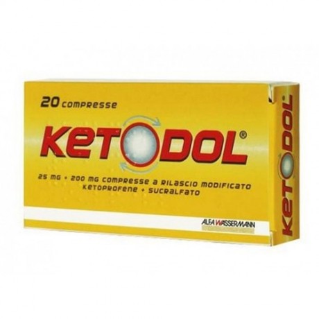 Ketodol 20 Compresse 25mg+200mg Rm