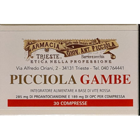 Picciola Gambe 30 Compresse